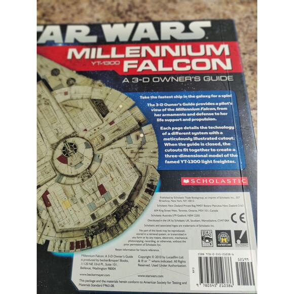 Star Wars Book Builders Millennium Falcon YT-1300 3D Owner Guide Hardcover Book - Picture 6 of 10